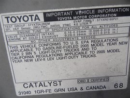 2005 Toyota Tacoma Silver SR5 Crew Cab 4.0L AT 2WD #Z24762